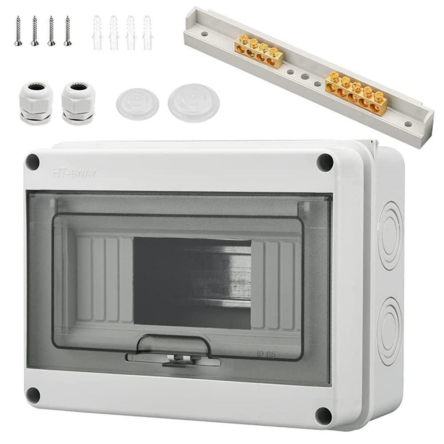 Sicherungskasten Aufputz IP65-1 Reihig 8 Module Feuchtraum