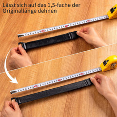 Trilancer Klettband 10er Pack 23x3cm - Elastische Gurte und Packriemen