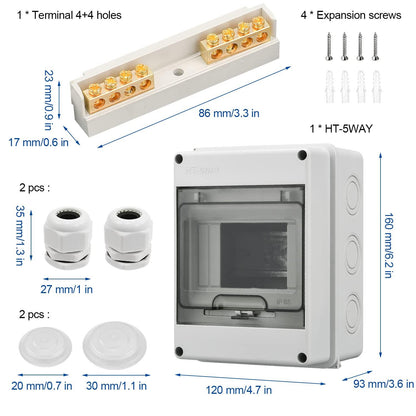 Sicherungskasten Aufputz IP65-1, 5