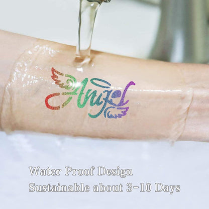 Glitzer Tattoo Set Mädchen Temporäres 41 Farben Strasssteine