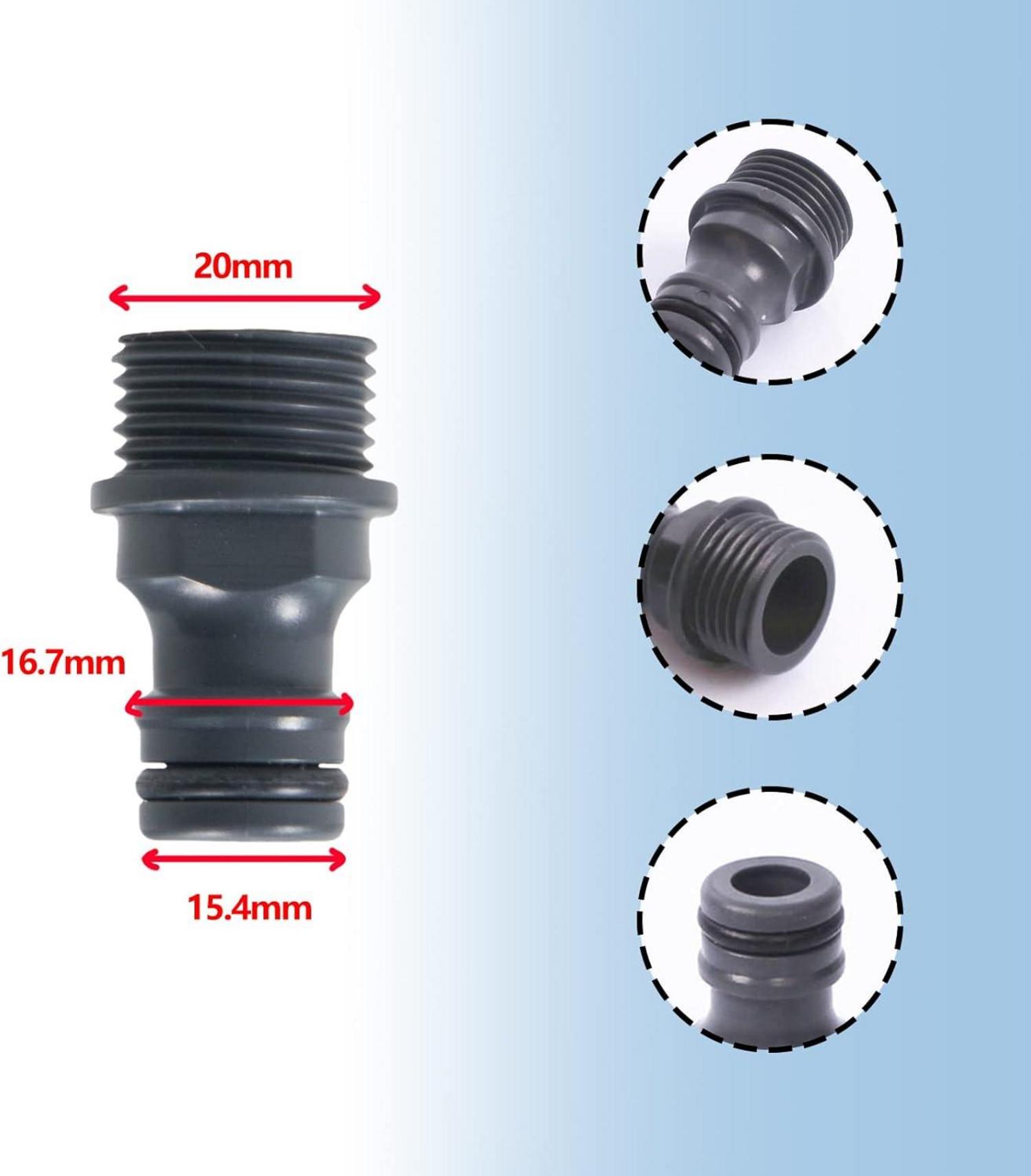 Schlauchverbinder Gartenschlauch Kupplung Wasserhahn Nippel