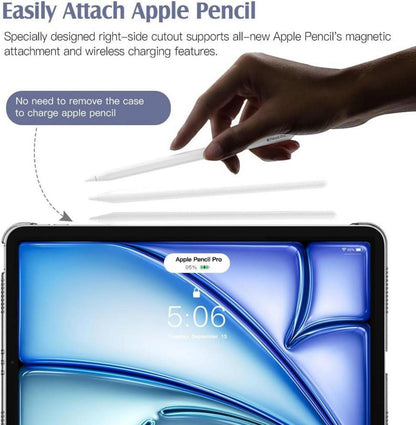 Schlanke iPad Air 11 Zoll Hülle mit Transparenter Rückseite