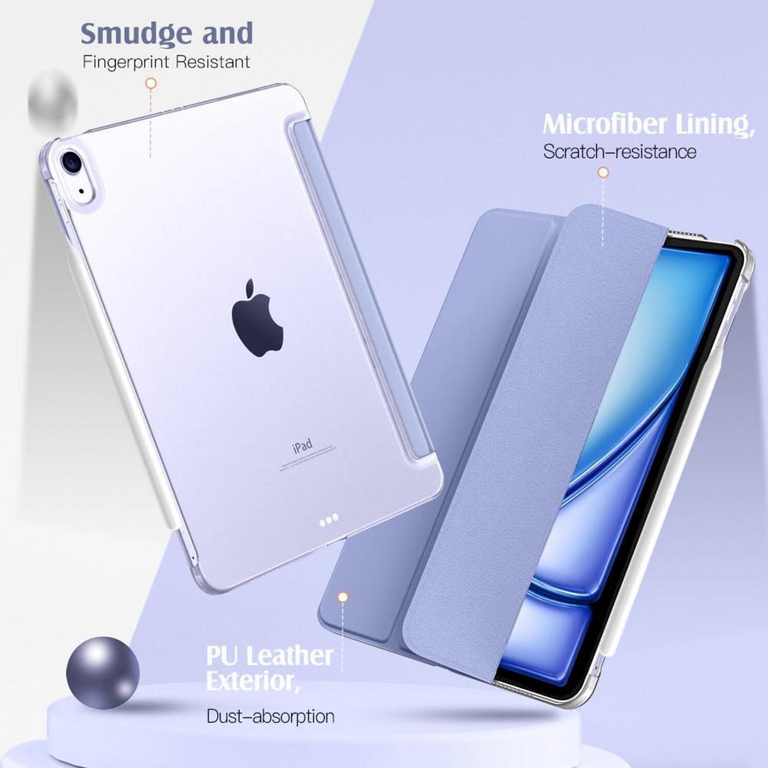 TiMOVO iPad Air 11 Zoll Hülle 2024 Schlank Schutzhülle Capri Blau