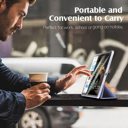TiMOVO iPad Air 11 Zoll Hülle 2024 Generation Schutzhülle Capri Blau