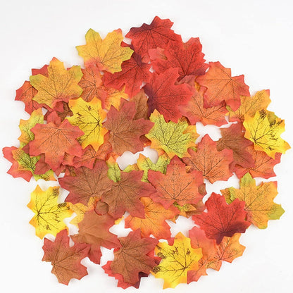 Künstliche Eichel-Deko Mini Eicheln Ahornblätter Herbstdeko