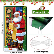 Weihnachten Türabdeckung Weihnachtsmann Hintergrund Banner