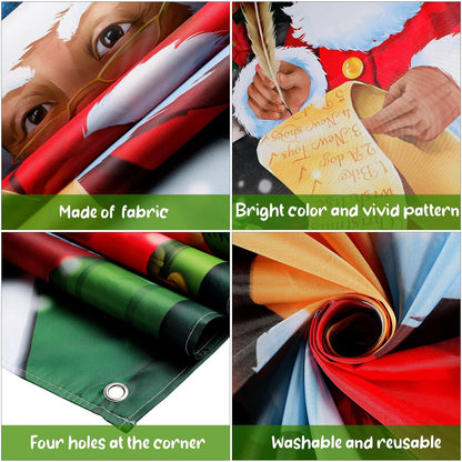 Weihnachtsmann Türabdeckung Dekoration Hängend Banner für Haustür