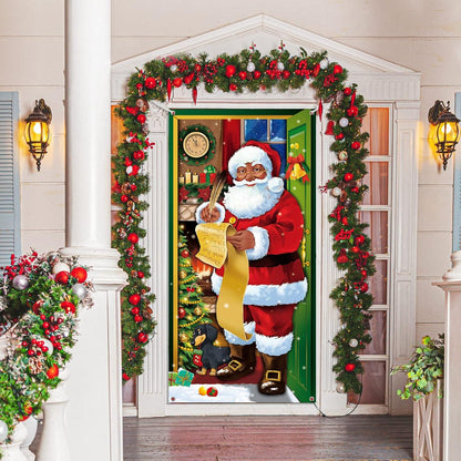 Weihnachten Türabdeckung Dekoration Weihnachtsmann Winter Türbanner Haustür