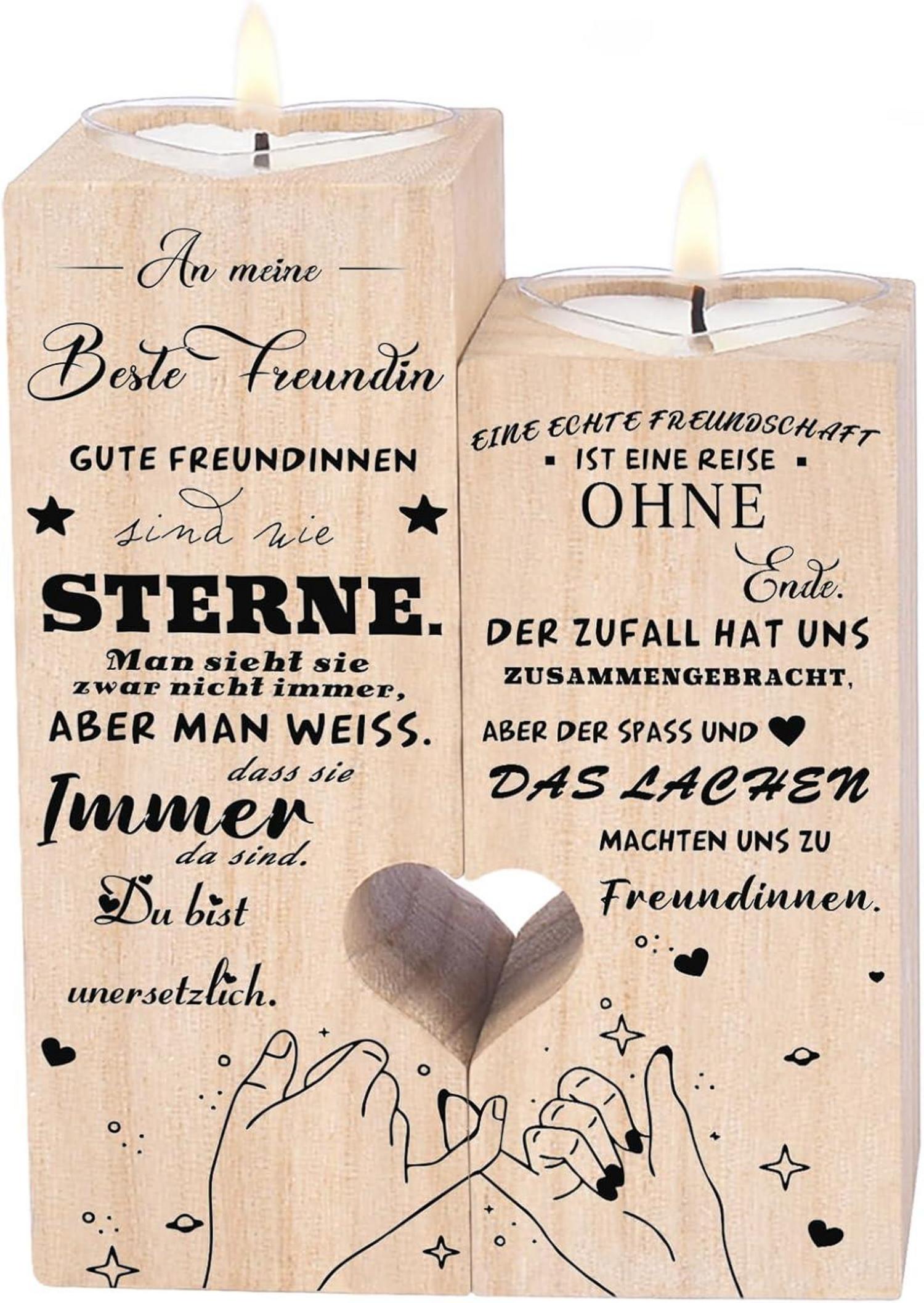 Beste Freundin Kerzenhalter Geburtstagsgeschenk Weihnachtskerze