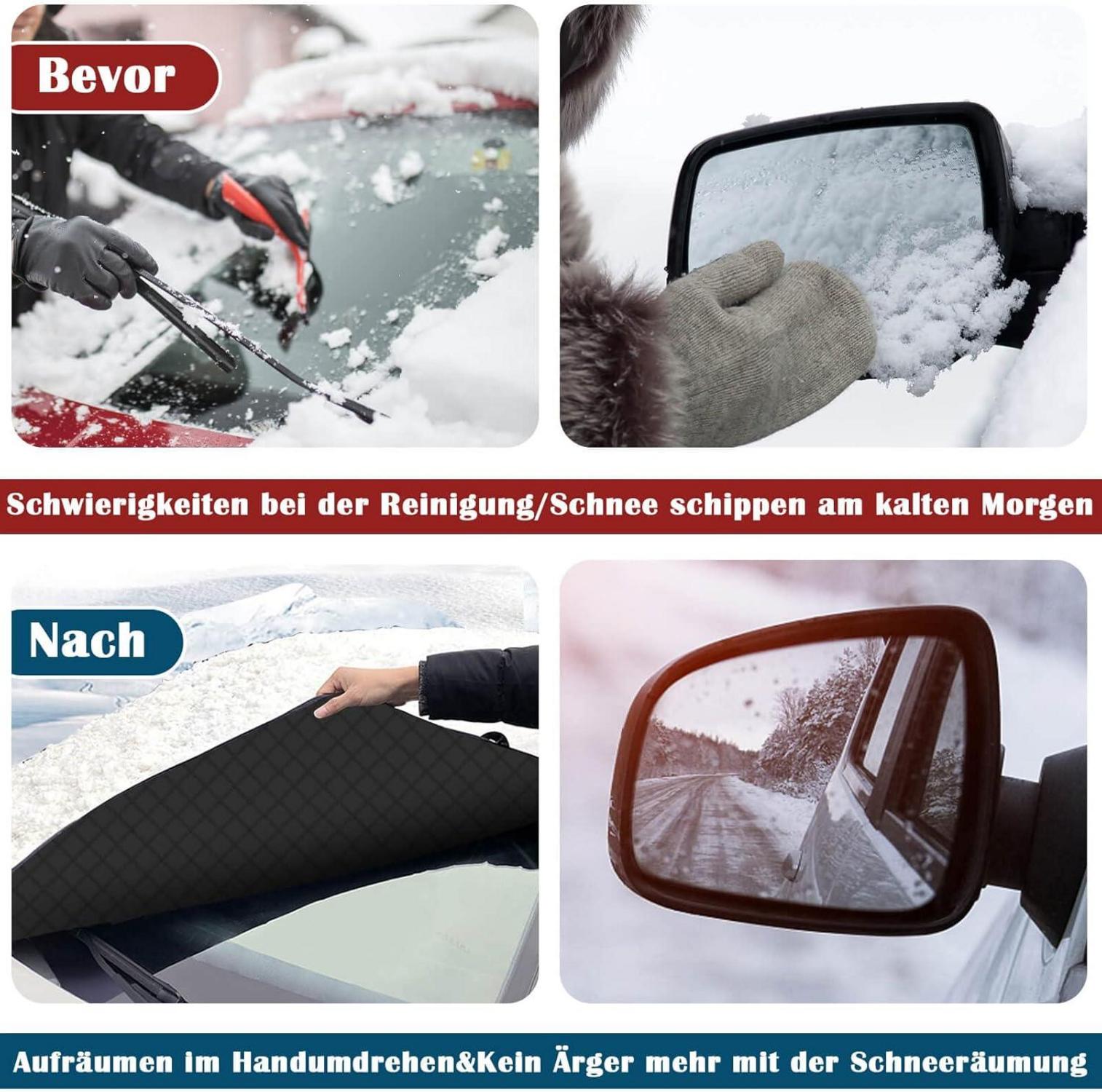 Frontscheibenabdeckung mit Seitenspiegelabdeckung, 4 Schicht Dicker