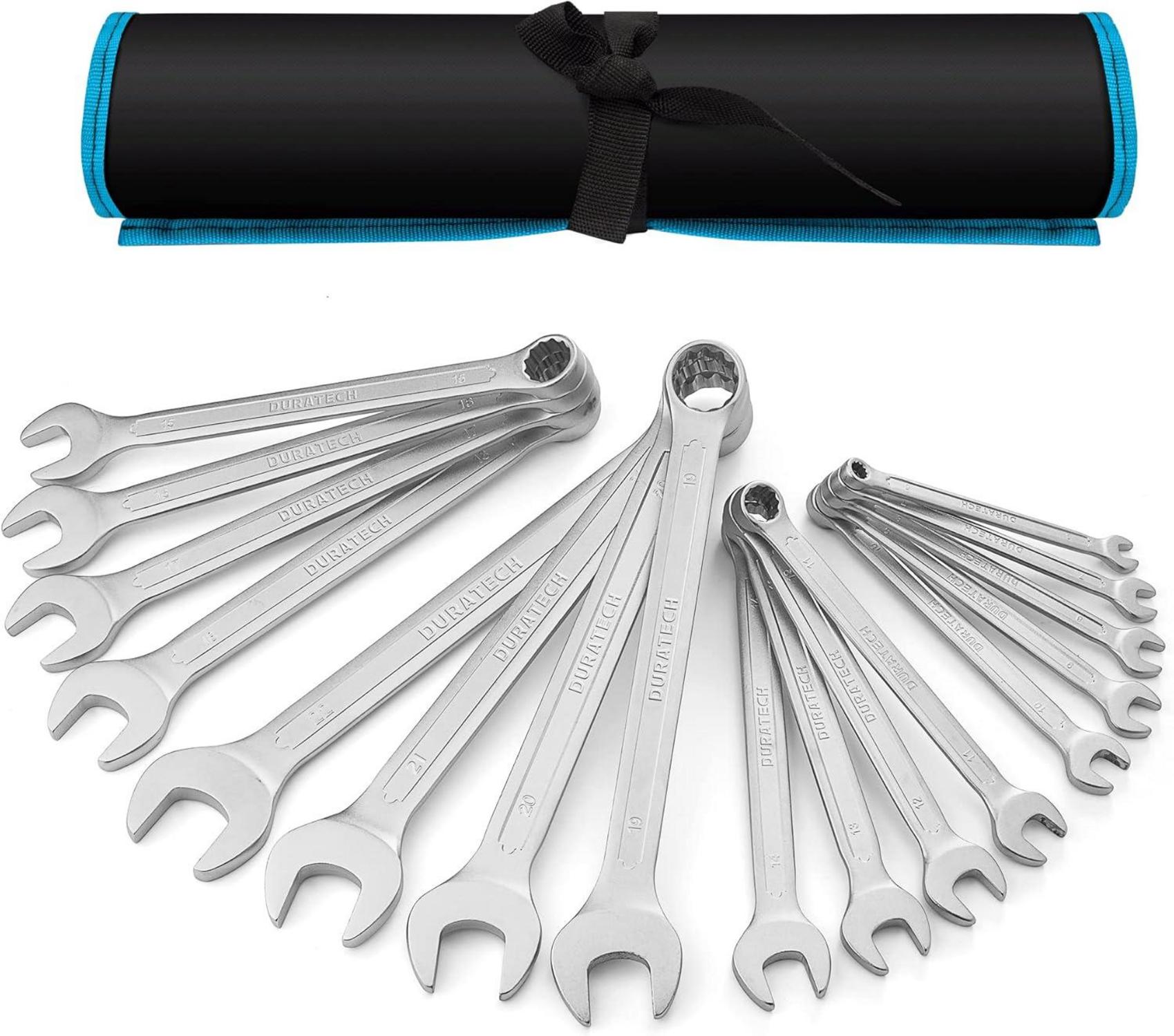 Ringmaulschlüssel Set 17-teilig Chrom-Vanadium-Stahl SW 6-22mm