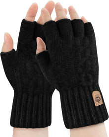 Fingerlose Thermische Winterhandschuhe für Damen Herren - Touchscreen