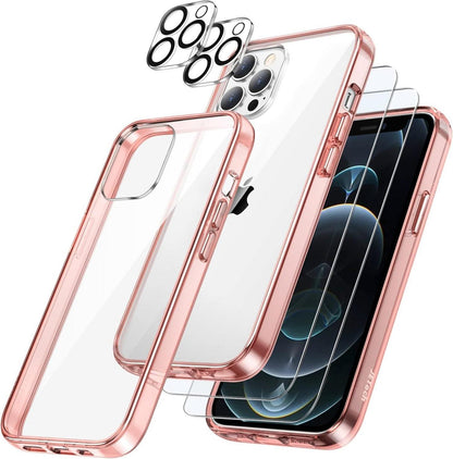 JETech 5-in-1 Panzer Schutz Hülle für iPhone 12 Pro 6,1 Zoll