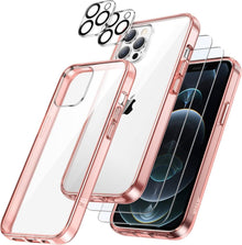 JETech 5-in-1 Panzer Schutz Hülle für iPhone 12 Pro 6,1 Zoll