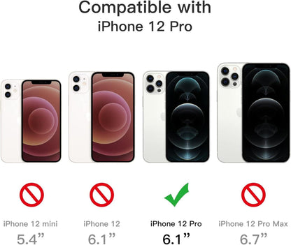 JETech 5-in-1 Panzer Schutz Hülle für iPhone 12 Pro 6,1 Zoll
