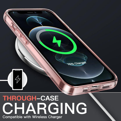 JETech iPhone 12 Pro 6,1 Zoll Hülle Schutzglas Kameraschutz Roségold