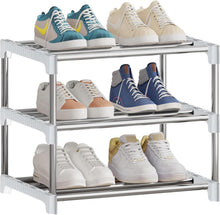 Stapelbares Schuhregal mit 3 Ebenen für Schrank & Flur