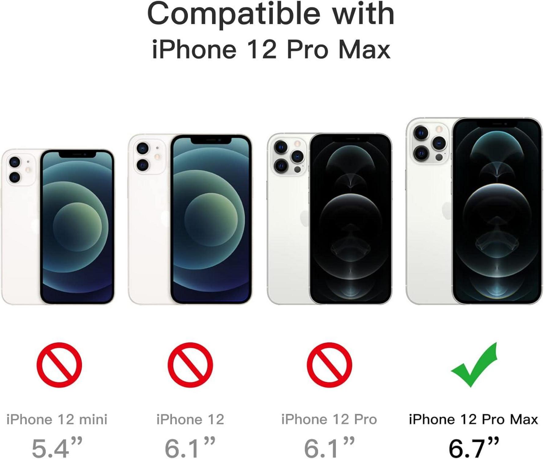 5-in-1 Hülle mit Schutzfolie & Kameraschutz für iPhone 12 Pro Max 6,7