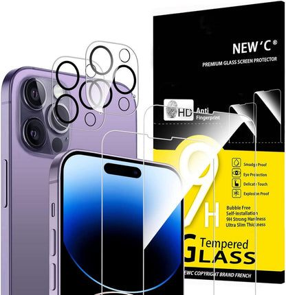 Panzer Schutz Glas Set für iPhone 14 Pro (6,1'')- kratzfest - extrem