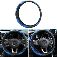 Auto Lenkradbezug Mikrofaser-Leder 37-38 cm Blau