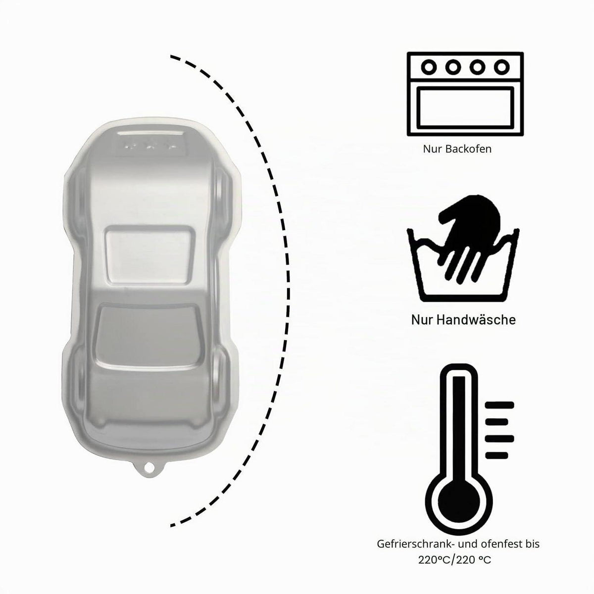 Autokuchenform aus Aluminium – Perfekt für Geburtstage