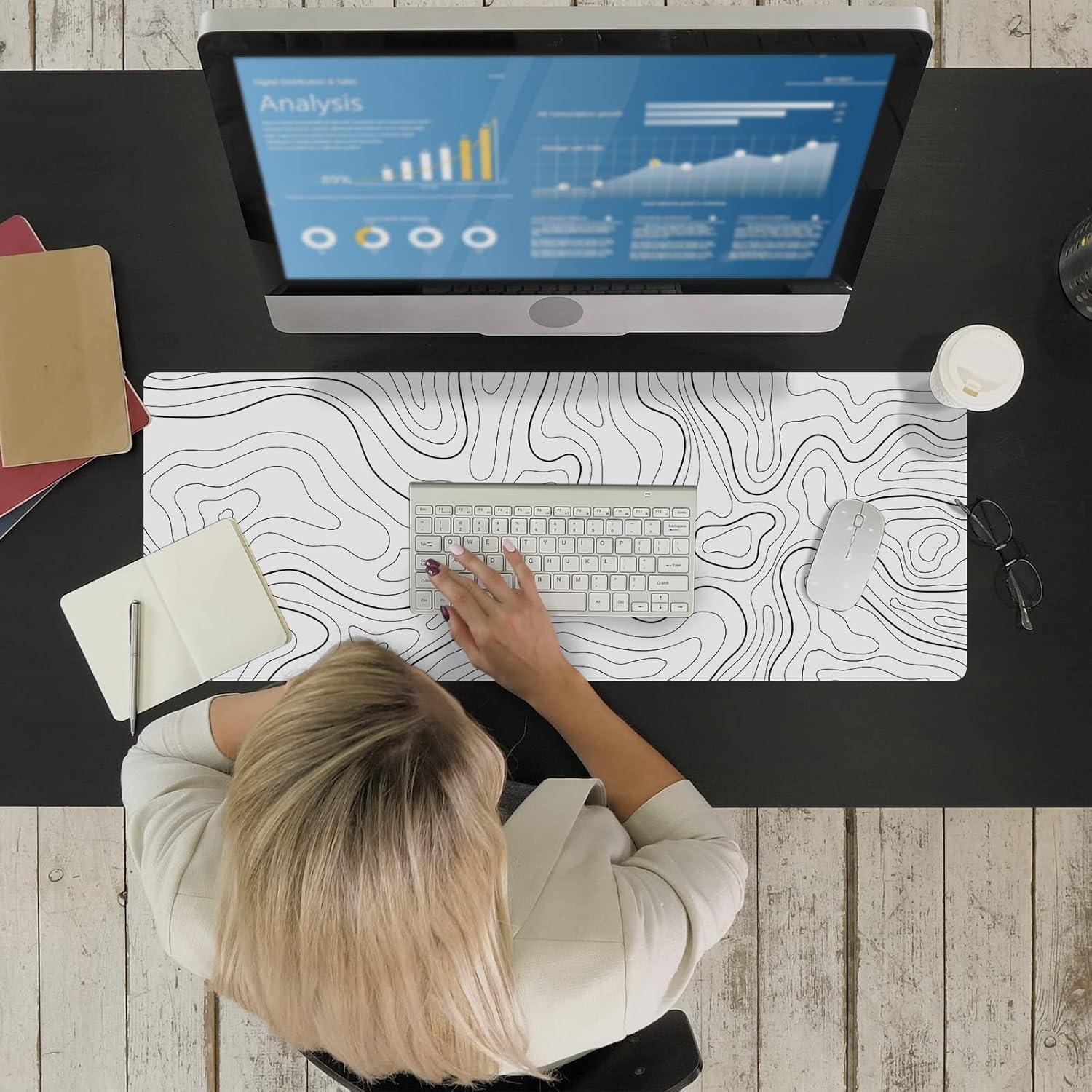 Ovenbird XL Gaming Mauspad topografische Karten rutschfeste Unterseite