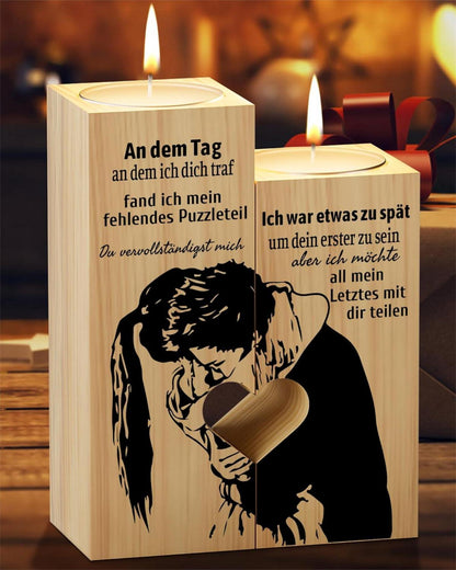 Herzförmiger Kerzenständer Teelichthalter Set