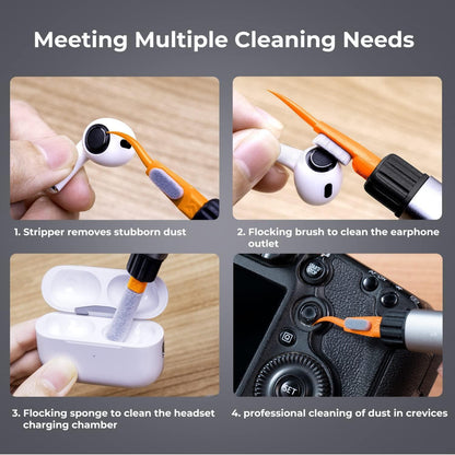 Reinigungsset 5-in-1 Kompatibel mit APS-C Kameras Handy Airpods Kopfhörer DSLR
