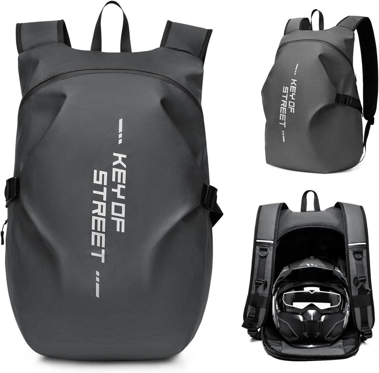 Motorradrucksack wasserdicht Helmrucksack Laptop Reiserucksack