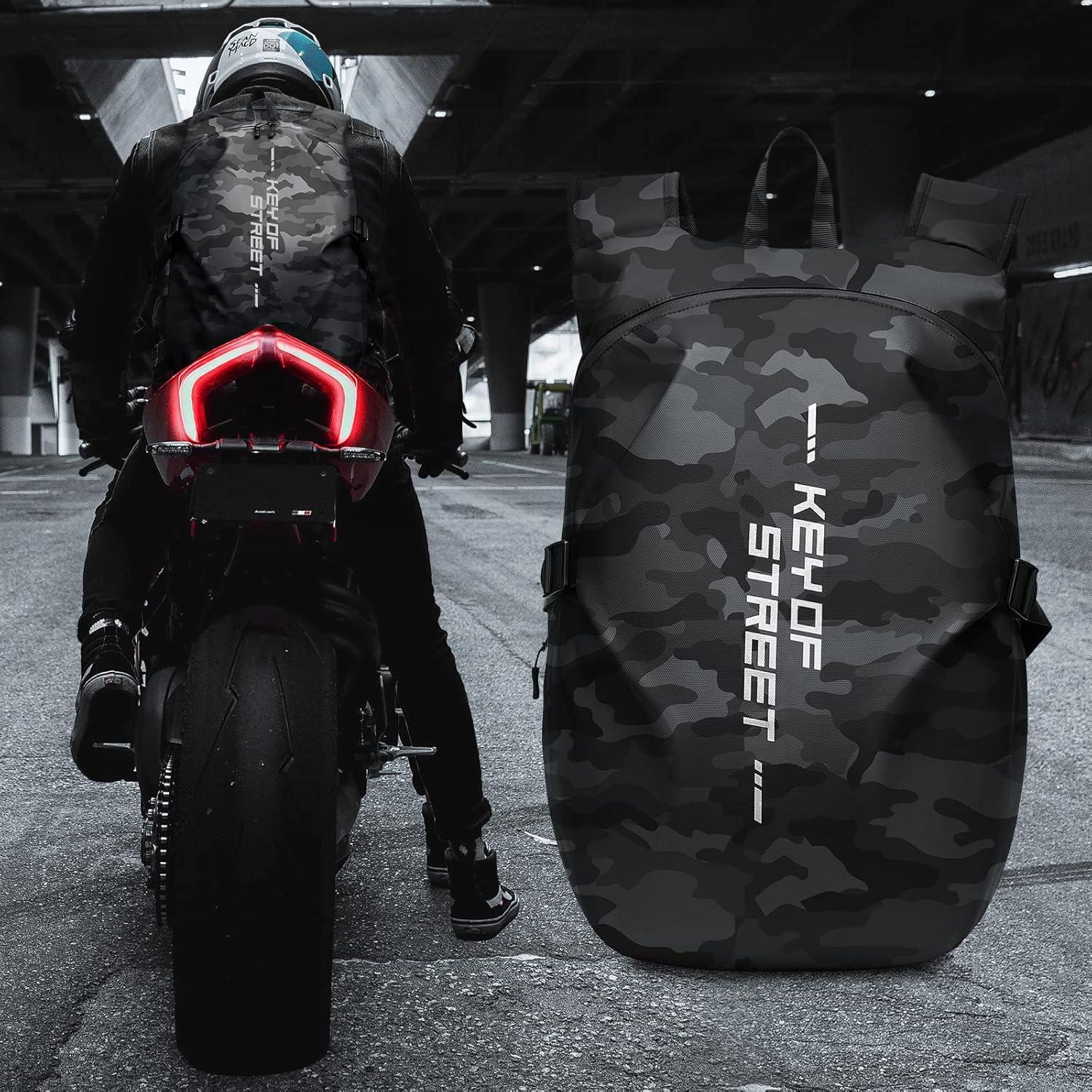 Motorradrucksack Herren wasserdichter Helmrucksack
