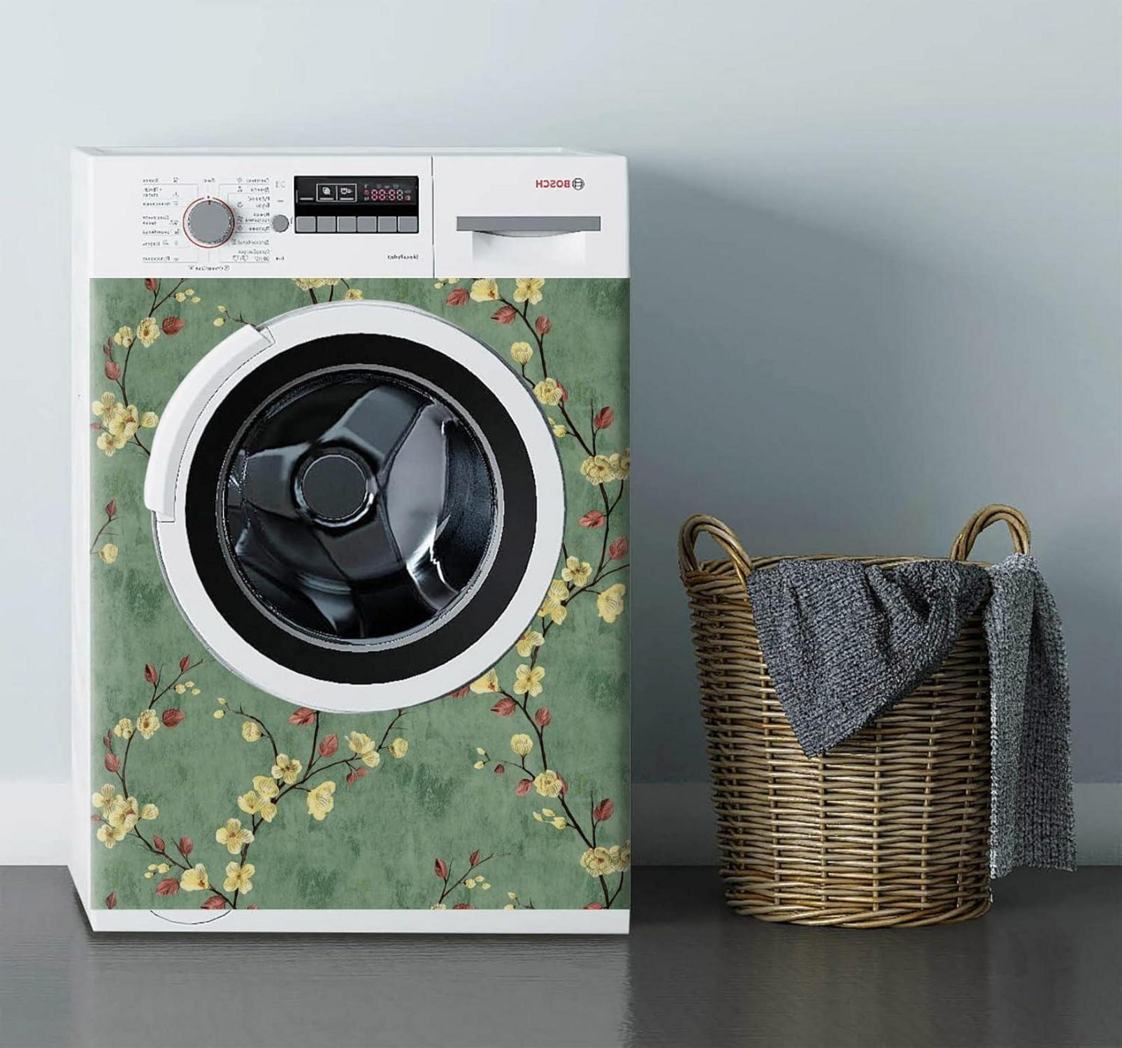 Selbstklebende Fototapete Blumen Design Grün Deko 0.4W x 10L m