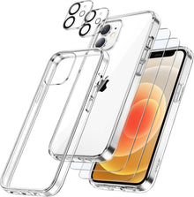 5-in-1 Schutzhülle für iPhone 12 Mini + Panzer Glas + Kameraschutz