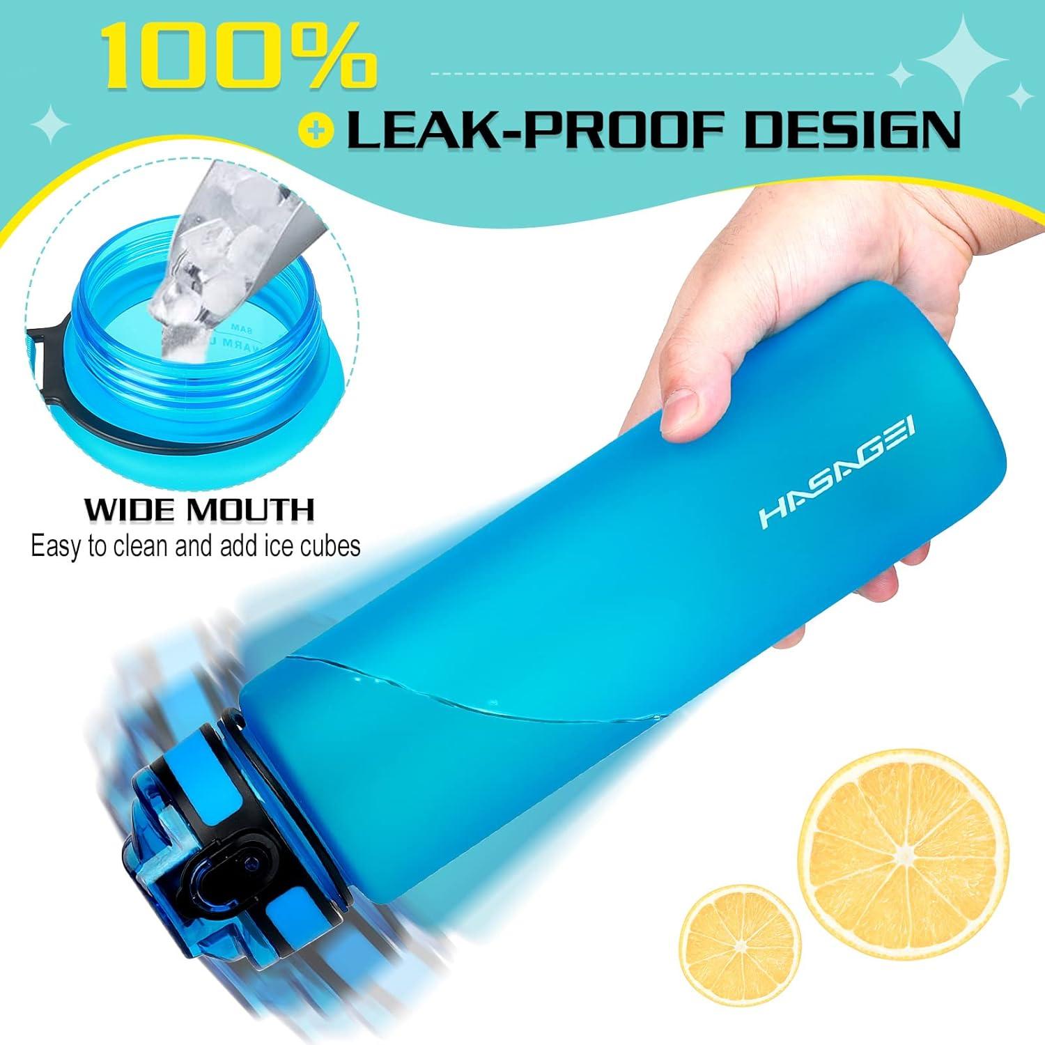 HASAGEI Sport Trinkflasche 1L BPA-frei Tritan mit
