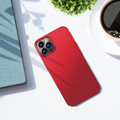 TORRAS Ultra Dünne Hülle für iPhone 14 Pro Max + 2 Schutzglas Rot