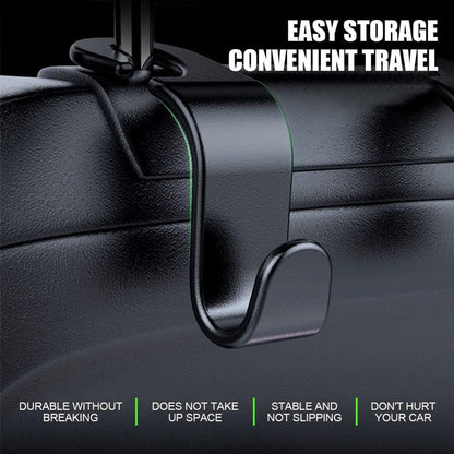 Auto Kopfstützenhaken Schwarz 4 Stück – Taschen Aufhänger