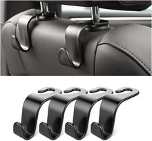 Auto Kopfstützenhaken 4er Set Schwarz für Taschen Spielzeug