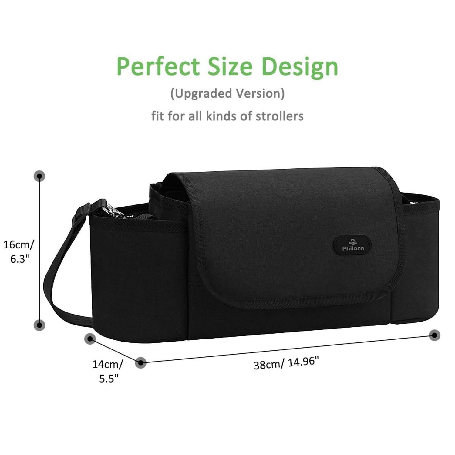 Kinderwagen Organizer Tasche mit Isolierten Getränkehalter