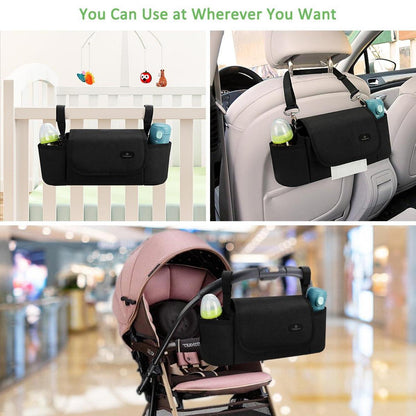 Kinderwagen Organizer Tasche mit Isolierten Getränkehalter