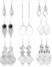 Boho Ohrringe Set Hypoallergen Edelstahl Damen Mädchen Titel