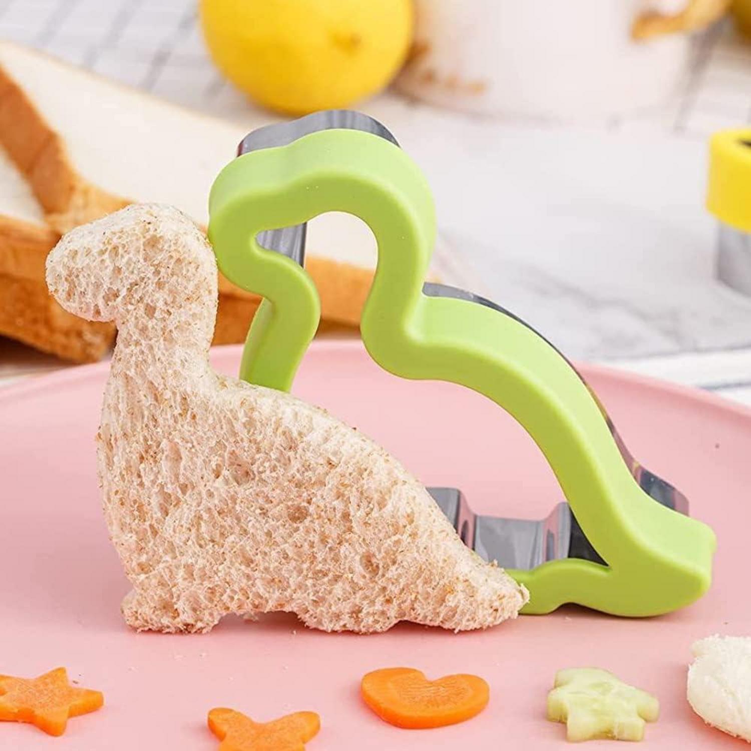 12er Dino Gemüse Ausstecher Set Brot Sandwich Keks Ausstechformen Bento Sushi