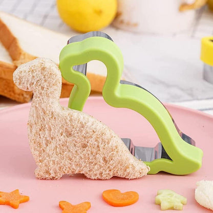 12er Dino Gemüse Ausstecher Set Brot Sandwich Keks Ausstechformen Bento Sushi