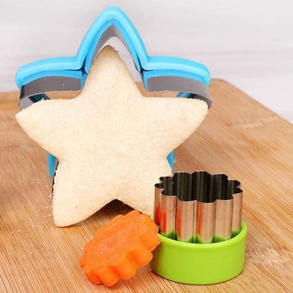 12-tlg. Toast Ausstecher Set für Kinder, Gemüse- und Sandwich