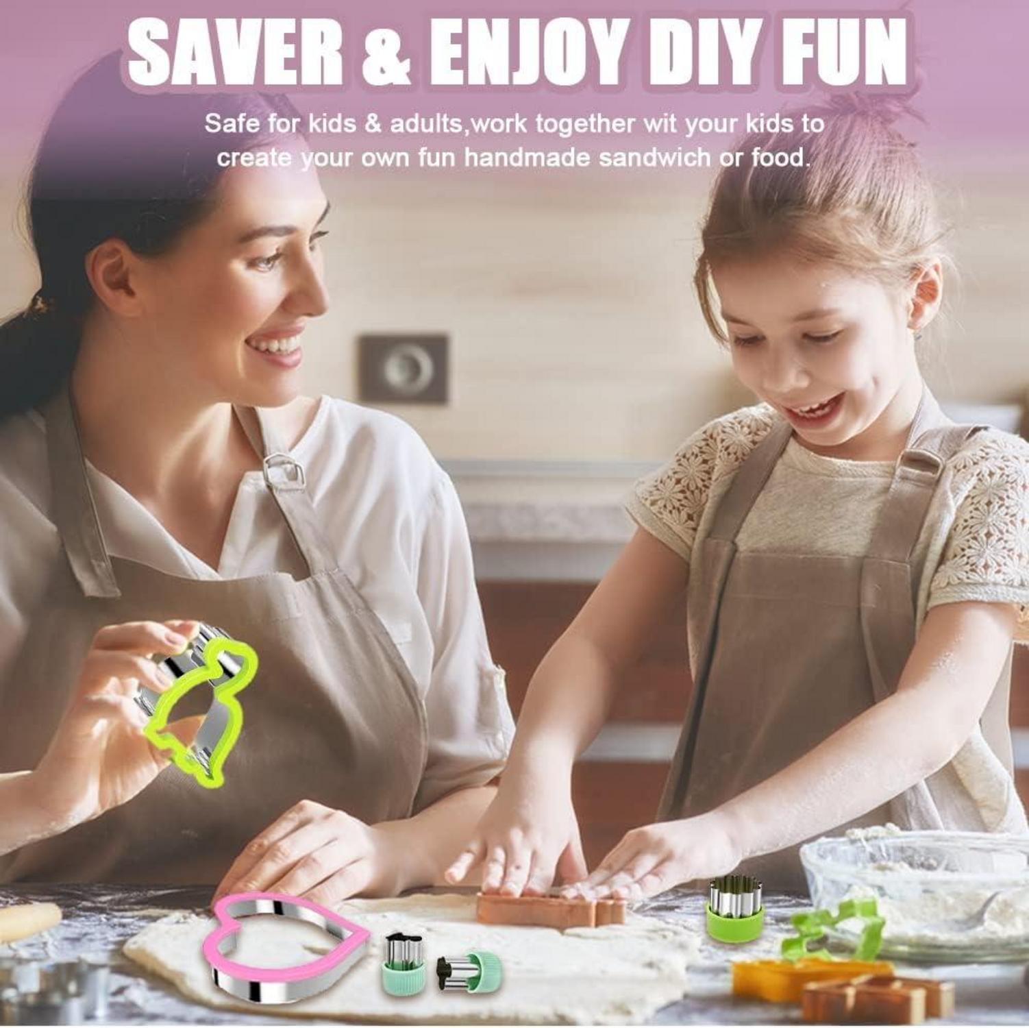 12er Dino Gemüse Ausstecher Set Brot Sandwich Keks Ausstechformen Bento Sushi