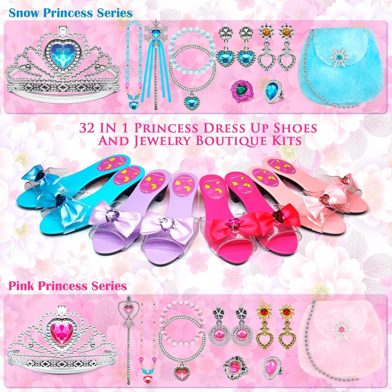 Kinderschminke Set Mädchen Prinzessin Schuhe Elsa Make-up
