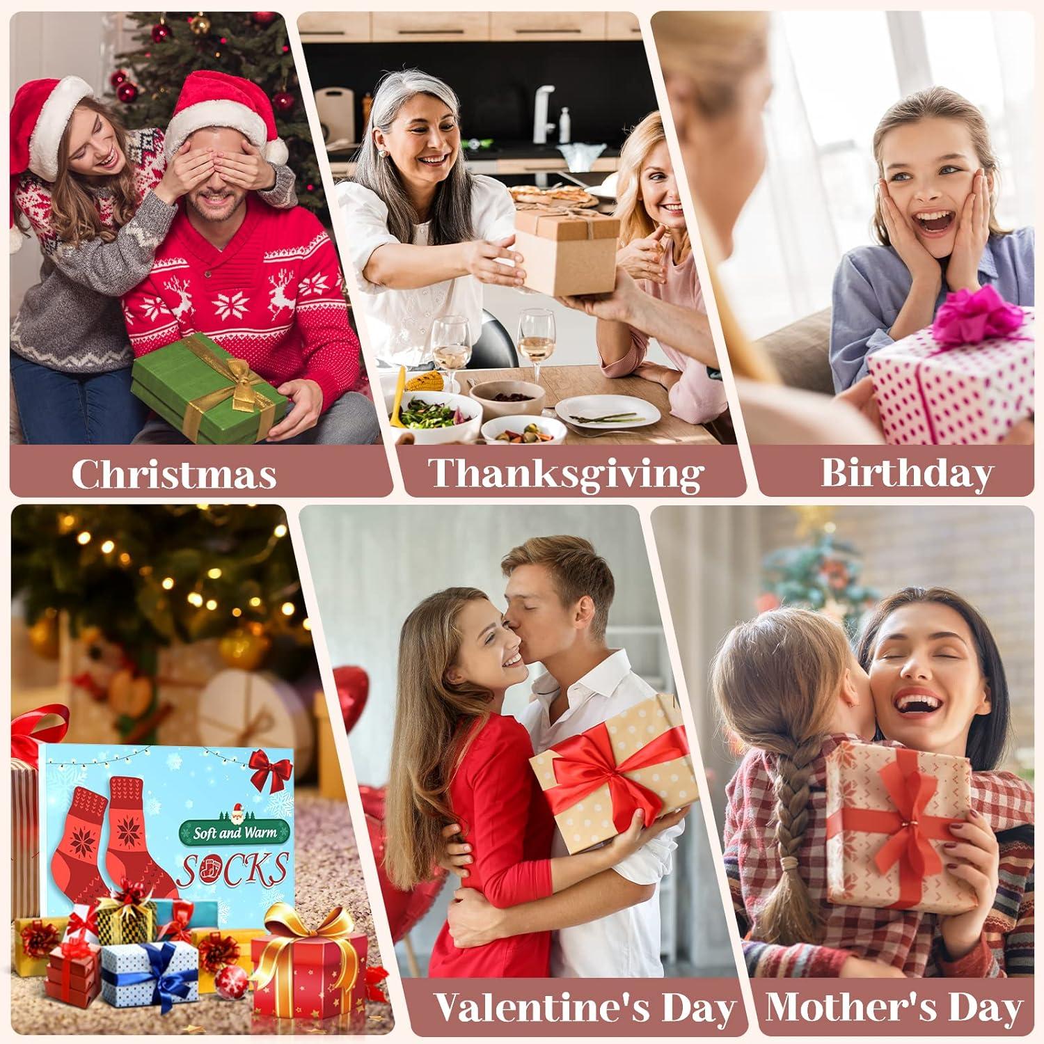 Wollsocken Damen Geschenke Weihnachten: Warme Thermosocken