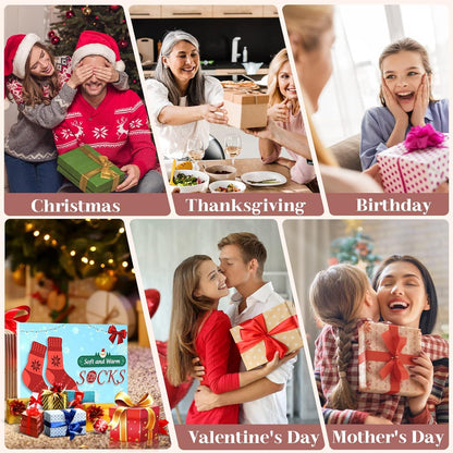 Wollsocken Damen Geschenke Weihnachten: Warme Thermosocken