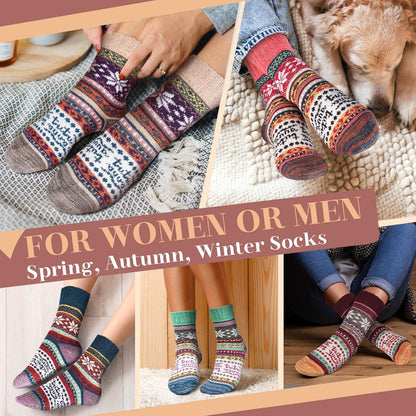 Thermosocken Wollsocken Weihnachtsgeschenke Damen warme Socken
