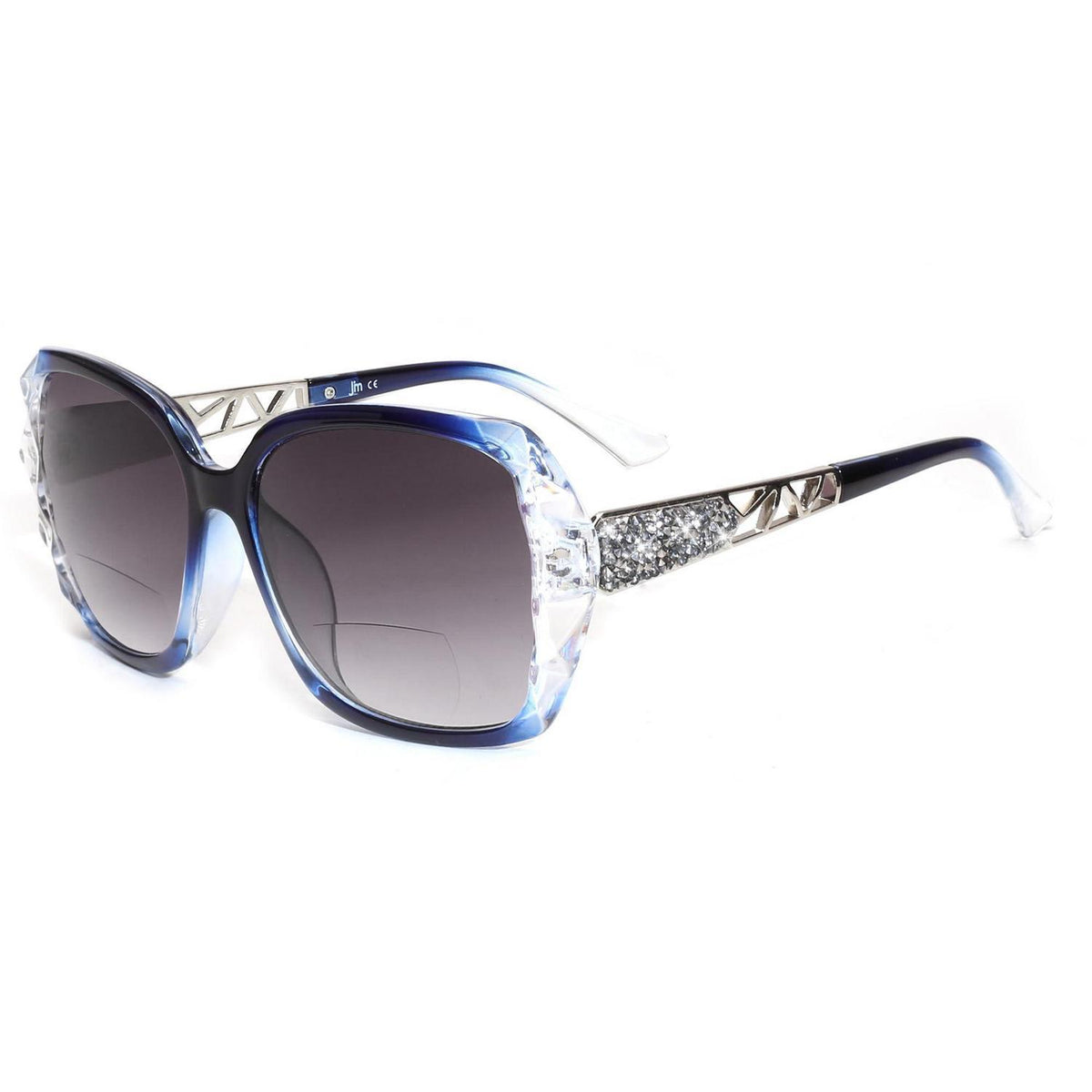 Bifokale Lese-Sonnenbrille Damen - Übergroße Gläser mit UV-Schutz