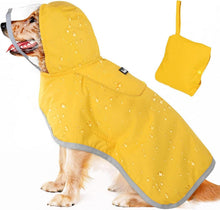 Regenmantel Hund wasserdicht, doppellagige durchsichtige Regenjacke