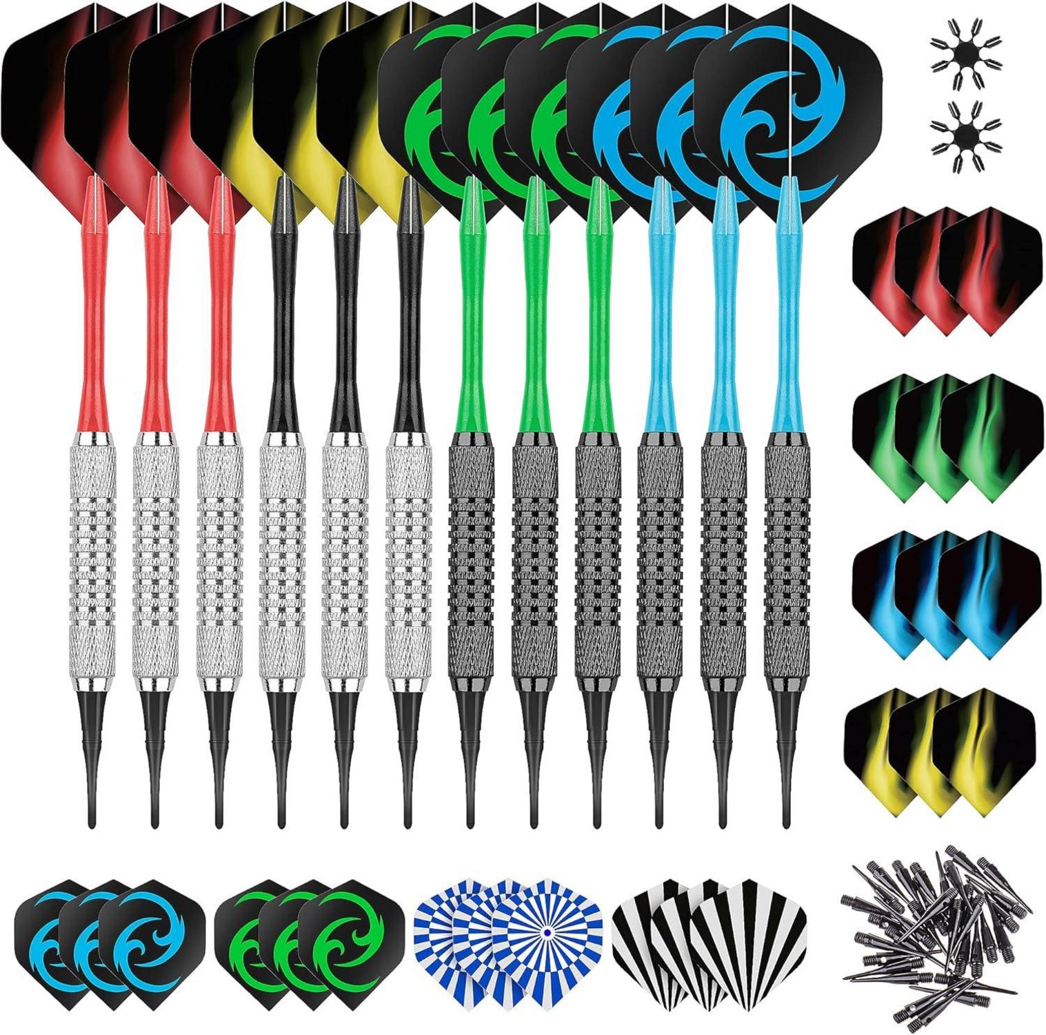 Softdart Set 16 Gramm Dartscheiben Profi Spieler Zubehör